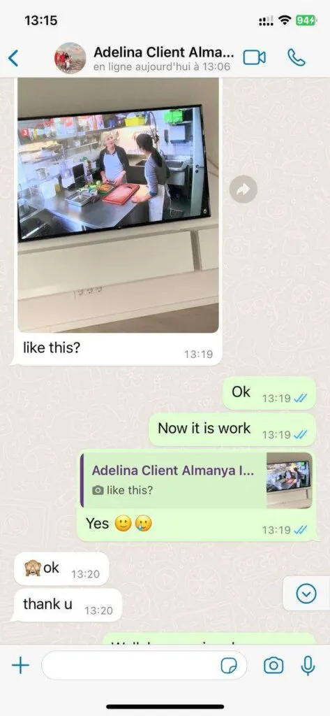 WhatsApp customer service setup chat screenshot feed 4